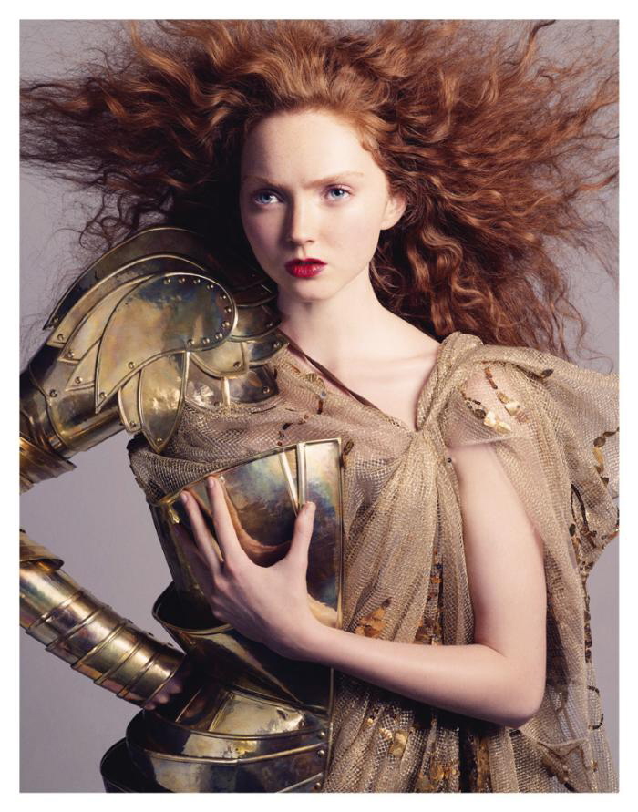 Lily Cole by Andreas Sj din Lily Cole by Andreas Sj din for Vogue Nippon 