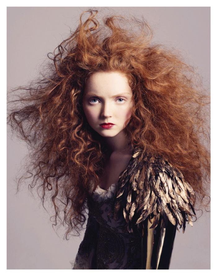 Lily Cole by Andreas Sj din for Vogue Nippon January 2007